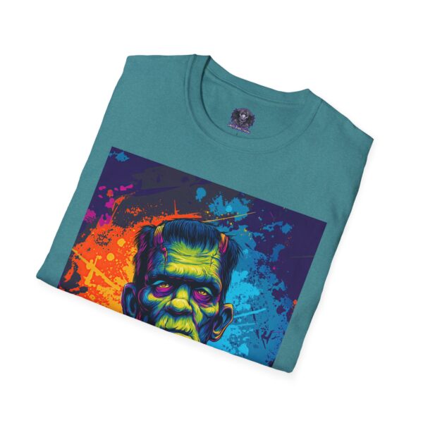 Frankenstein Pop Art 60's Style Unisex T-Shirt - Image 8
