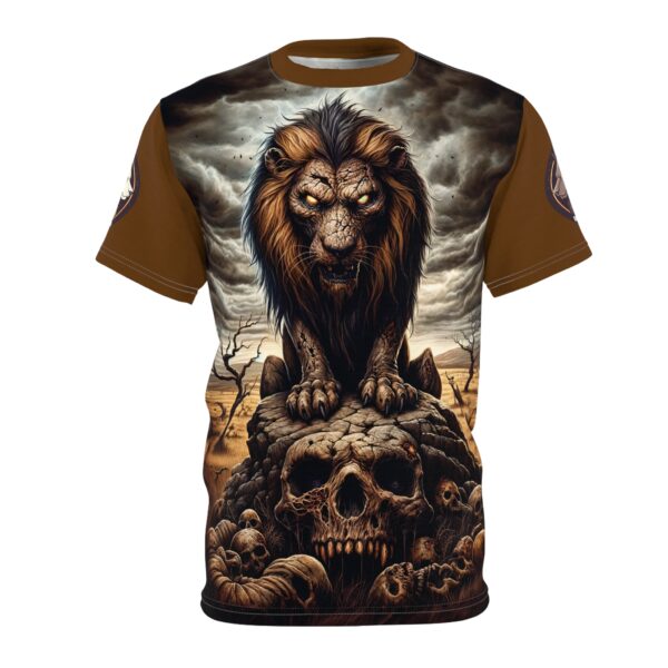 Undead Lion WD-D015 By Wyldesigns Unisex Cut & Sew Tee (AOP) - Image 19