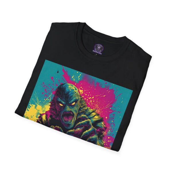 Creature From The Deep Pop Art 60's Style Unisex T-Shirt - Image 8