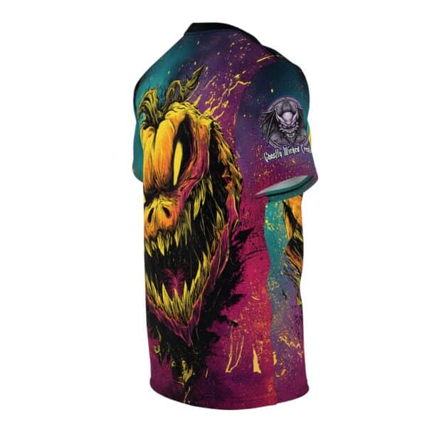 Evil Jack O' Lantern I Pop 60's Art Style Tee Unisex (AOP) - Image 15