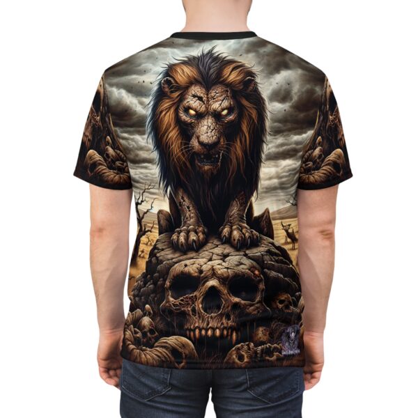 Undead Lion WD-D015 By Wyldesigns Unisex Cut & Sew Tee (AOP) - Image 10