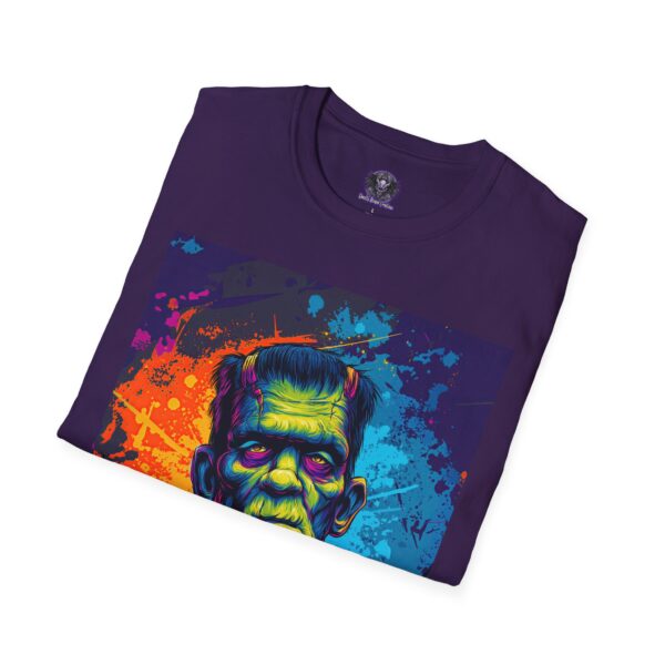 Frankenstein Pop Art 60's Style Unisex T-Shirt - Image 36