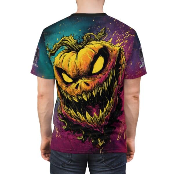 Evil Jack O' Lantern I Pop 60's Art Style Tee Unisex (AOP) - Image 12