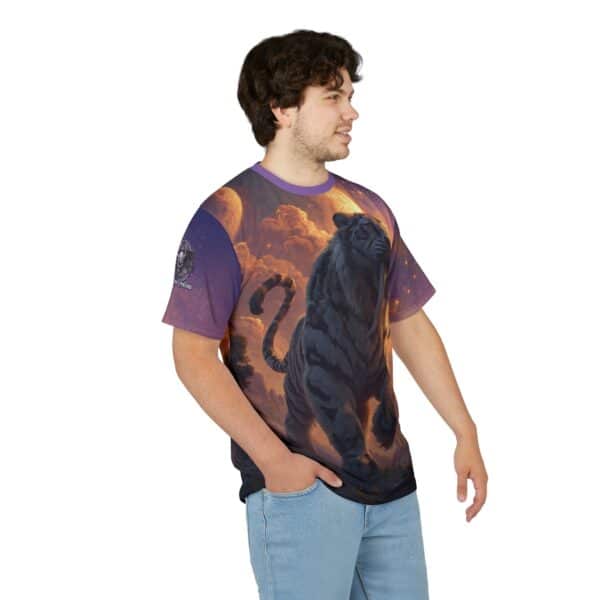 Prehistoric Smilodon aka Sabre-Tooth Tiger III Unisex Tee (AOP) - Image 16