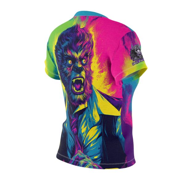 The Wolfman II Pop 60's Art Style Tee Women's (AOP) - Image 4