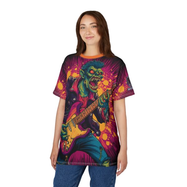 Unisex Tee Zombie Guitarist Monster Pop Art Style 60's (AOP) - Image 31