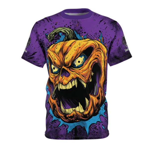 Evil Jack O' Lantern II Pop 60's Art Style Tee Unisex (AOP) - Image 25