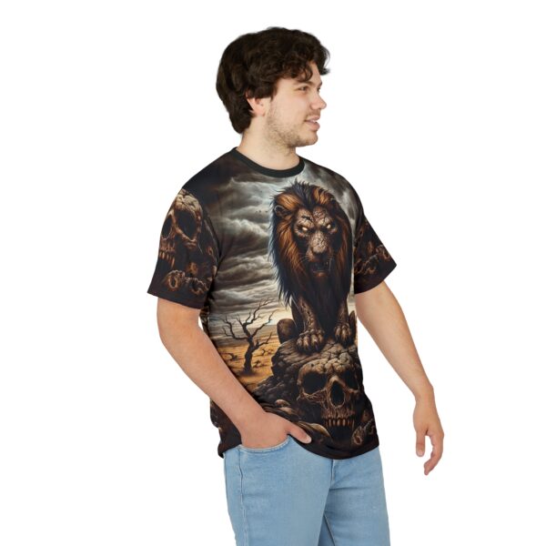Undead Lion WD-D015 By Wyldesigns Unisex Cut & Sew Tee (AOP) - Image 14