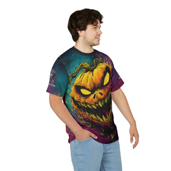 Evil Jack O' Lantern I Pop 60's Art Style Tee Unisex (AOP) - Image 16