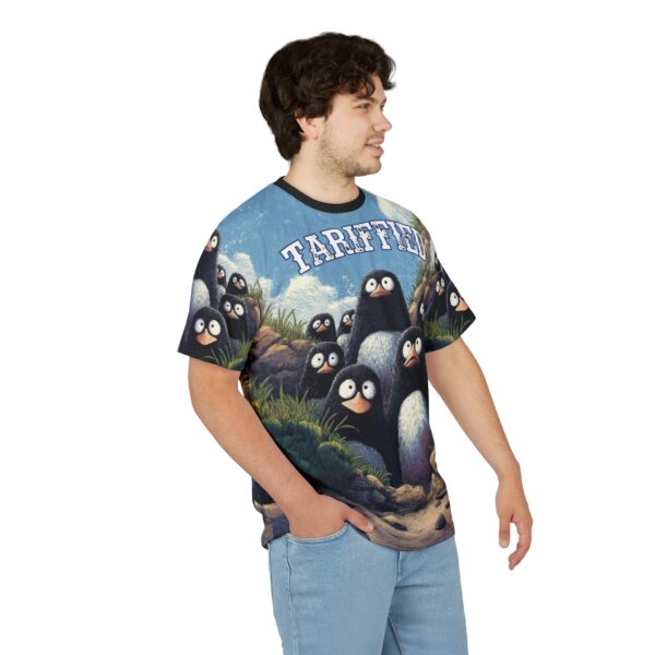 Tariffied Unisex Tee – Tariff Fear Is Real (AOP) - Image 16