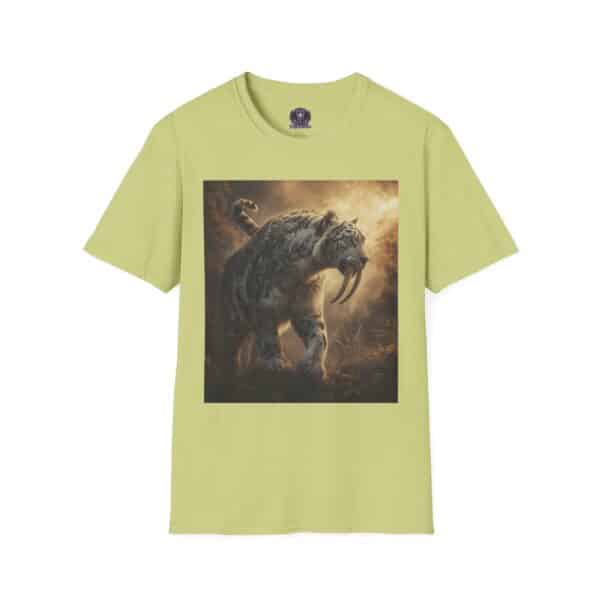 Prehistoric Smilodon aka Sabre-Tooth Tiger VIII Unisex T-Shirt, Graphic Tee, Unique Gift, Casual Wear - Image 21