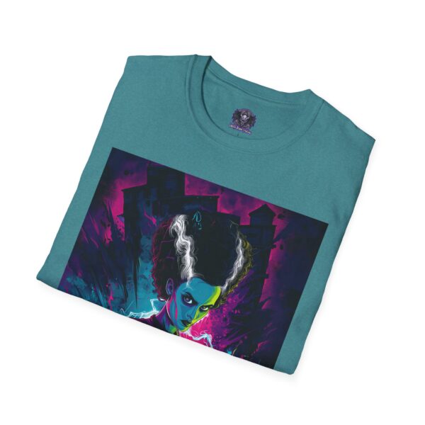Bride of Frankenstein Pop Art 60's Style Unisex T-Shirt - Image 8