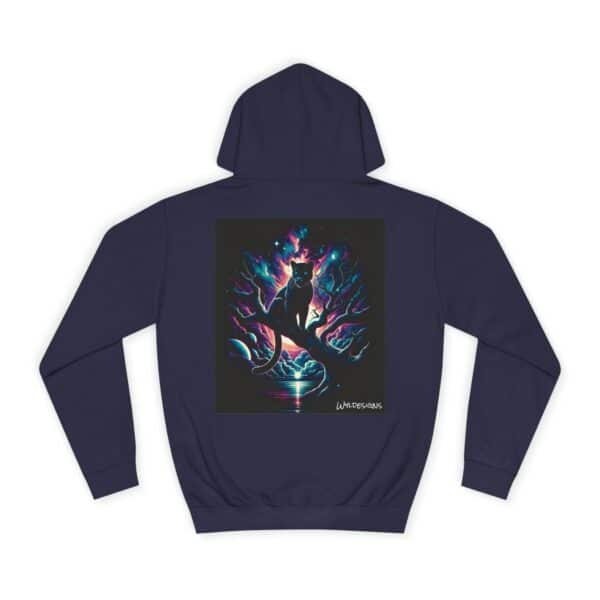Cosmic Black Panther WD-D009 By Wyldesigns Unisex College Hoodie - Image 10