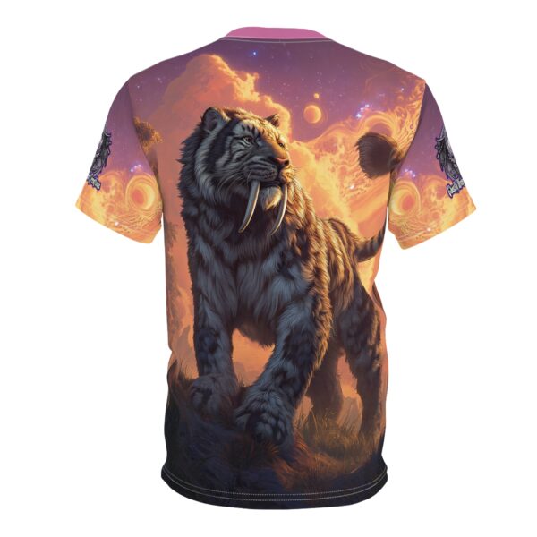 Prehistoric Smilodon aka Sabre-Tooth Tiger  Unisex Tee (AOP) - Image 22