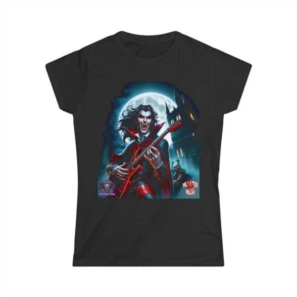 Monster Mosh 2024 Tour Drac on Guitar MM-D001 Women's Softstyle Tee