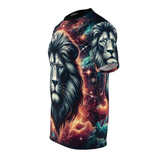 Lion In The Sky WD-D014 By Wyldesigns Unisex Cut & Sew Tee (AOP) - Image 3