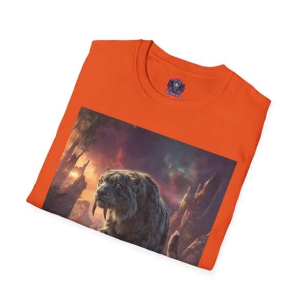 Prehistoric Smilodon aka Sabre-Tooth Tiger II Unisex T-Shirt, Graphic Tee, Unique Gift, Casual Wear - Image 16