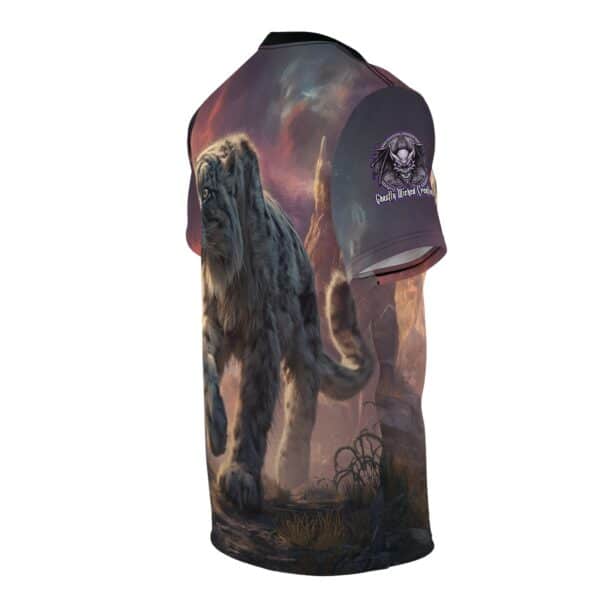 Prehistoric Smilodon aka Sabre-Tooth Tiger II Unisex Tee (AOP) - Image 15