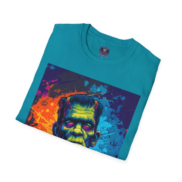 Frankenstein Pop Art 60's Style Unisex T-Shirt - Image 48