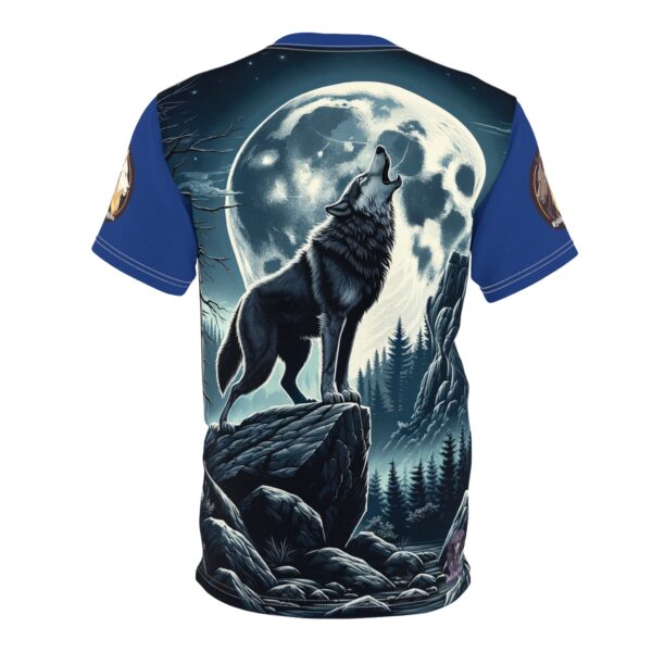 Wolf Howling WD-D001 By Wyldesigns Unisex Cut & Sew Tee (AOP) - Image 16