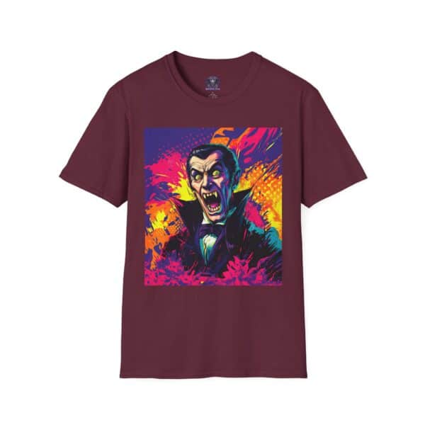 Dracula Pop Art 60's Style Unisex T-Shirt - Image 13