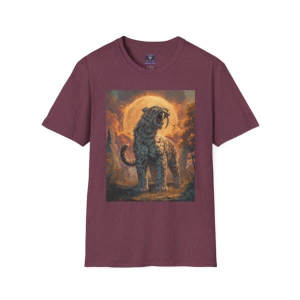 Prehistoric Smilodon aka Sabre-Tooth Tiger VII Unisex T-Shirt, Graphic Tee, Unique Gift, Casual Wear - Image 45