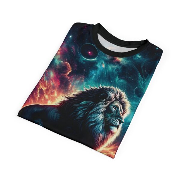 Cosmic Lion WD-D005 By Wyldesigns Unisex Cut & Sew Tee (AOP) - Image 14