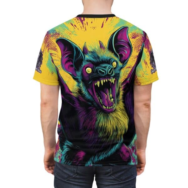 Vampire Bat Pop Art Style 60's Unisex Tee (AOP) - Image 12