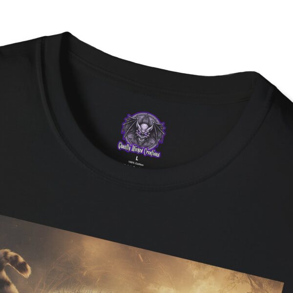 Prehistoric Smilodon aka Sabre-Tooth Tiger VIII Unisex T-Shirt, Graphic Tee, Unique Gift, Casual Wear - Image 3