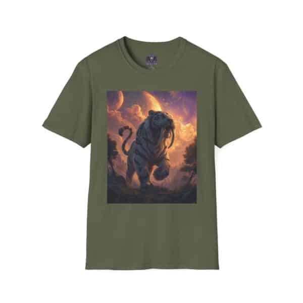 Prehistoric Smilodon aka Sabre-Tooth Tiger III Unisex T-Shirt, Graphic Tee, Unique Gift, Casual Wear - Image 25