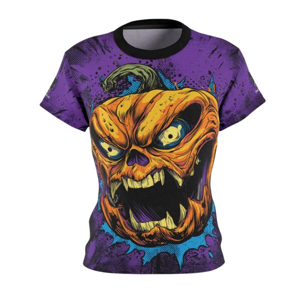 Evil Jack O' Lantern II Pop 60's Art Style Tee Women's (AOP) - Image 5