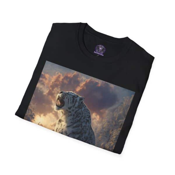 Snow Leopard III By Wyldesigns Unisex T-Shirt - Image 4