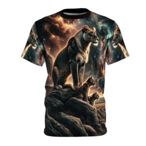 Lioness & Cubs WD-D010 By Wyldesigns Unisex Cut & Sew Tee (AOP)