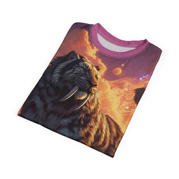 Prehistoric Smilodon aka Sabre-Tooth Tiger  Unisex Tee (AOP) - Image 40