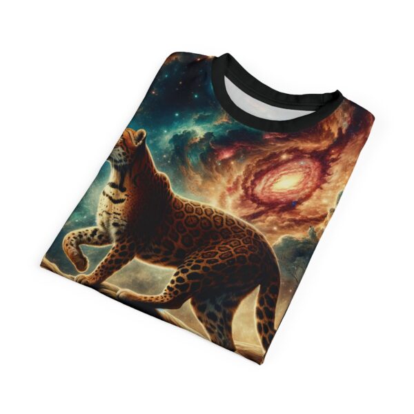 Cosmic Leopard WD-D011 By Wyldesigns Unisex Cut & Sew Tee (AOP) - Image 14