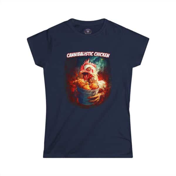 Cannibalistic Chicken Band Women's Softstyle Tee - Funny Graphic Shirt, Unique Gift for Food Lovers, Quirky Casual Wear, Perfect for [...] - Image 31