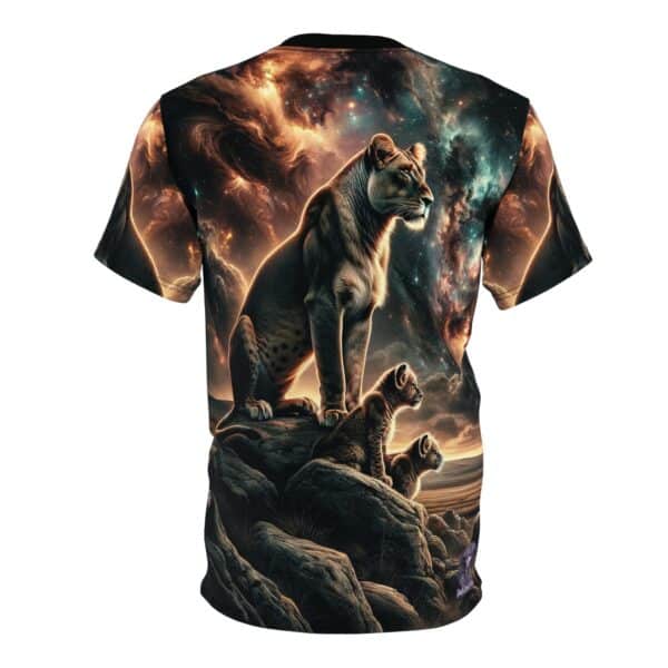 Lioness & Cubs WD-D010 By Wyldesigns Unisex Cut & Sew Tee (AOP) - Image 2