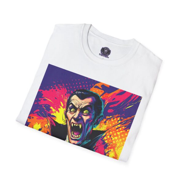 Dracula Pop Art 60's Style Unisex T-Shirt - Image 12