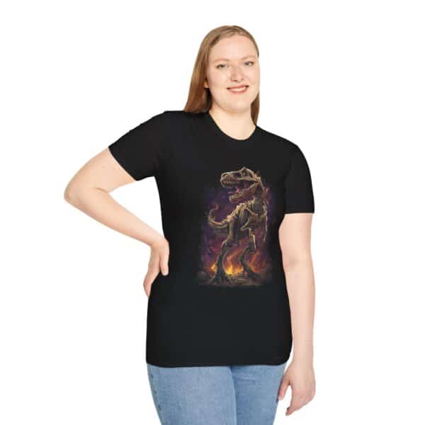 Skeleton T-Rex Unisex T-Shirt, Funny Graphic Tee, Unique Gift, Casual Wear, Tyrannosaurus - Image 8