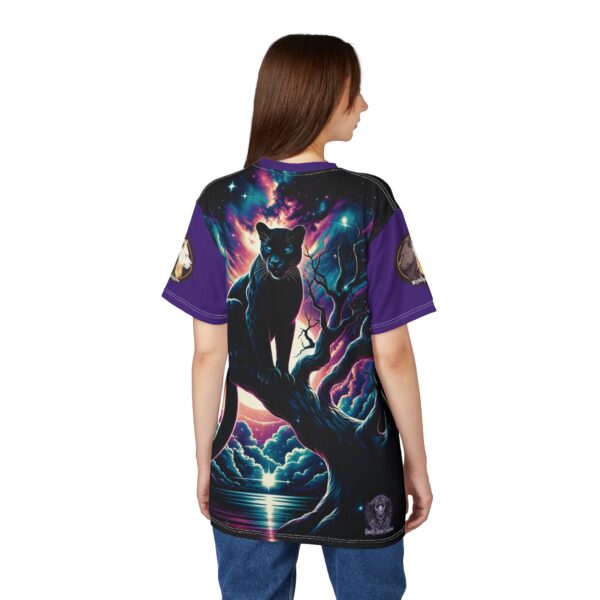 Cosmic Black Panther WD-D009 By Wyldesigns Unisex Cut & Sew Tee (AOP) - Image 24