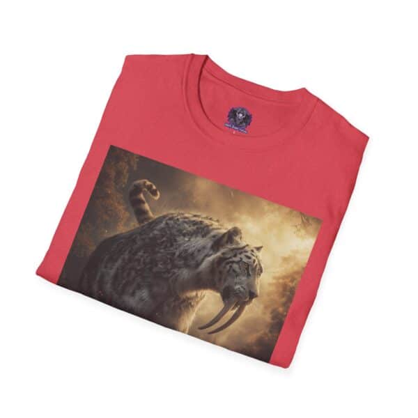 Prehistoric Smilodon aka Sabre-Tooth Tiger VIII Unisex T-Shirt, Graphic Tee, Unique Gift, Casual Wear - Image 52