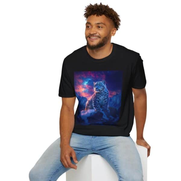 Snow Leopard I By Wyldesigns Unisex T-Shirt - Image 5