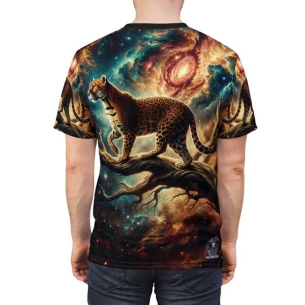 Cosmic Leopard WD-D011 By Wyldesigns Unisex Cut & Sew Tee (AOP) - Image 8