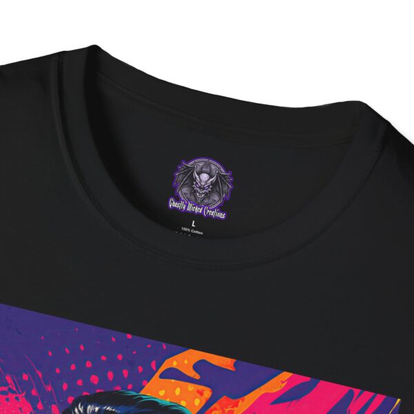 Dracula Pop Art 60's Style Unisex T-Shirt - Image 7