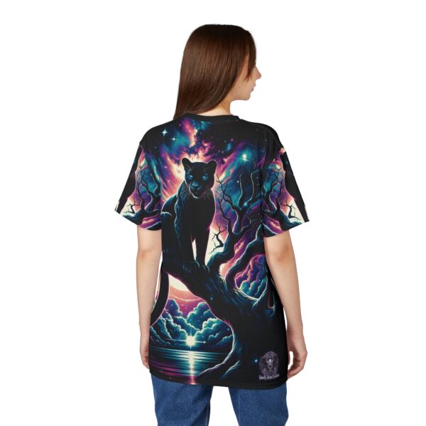 Cosmic Black Panther WD-D009 By Wyldesigns Unisex Cut & Sew Tee (AOP) - Image 6