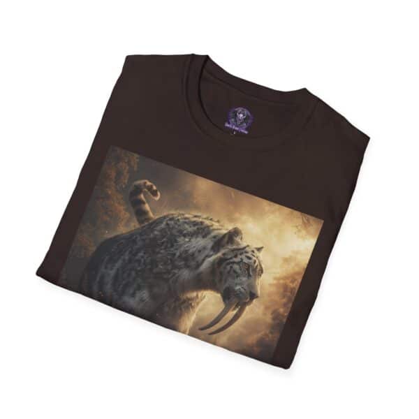 Prehistoric Smilodon aka Sabre-Tooth Tiger VIII Unisex T-Shirt, Graphic Tee, Unique Gift, Casual Wear - Image 20