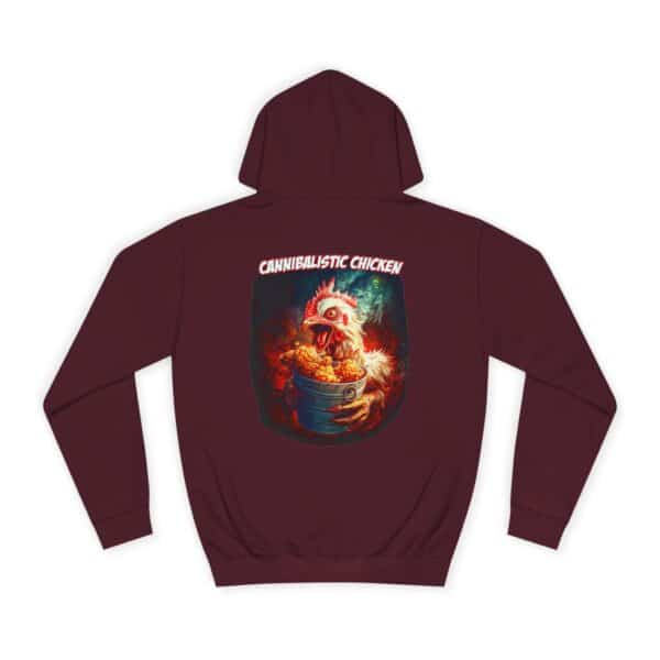 Cannibalistic Chicken Unisex College Hoodie, Funny Hoodie, Unique College Apparel, Gift for Students, Quirky Graphic Sweatshirt - Image 66