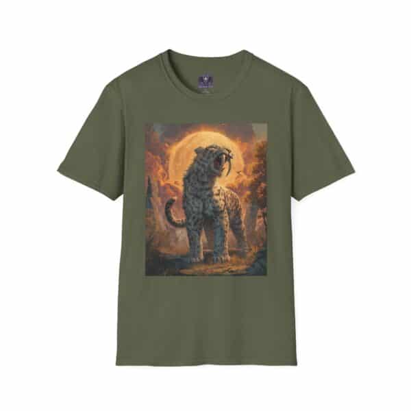 Prehistoric Smilodon aka Sabre-Tooth Tiger VII Unisex T-Shirt, Graphic Tee, Unique Gift, Casual Wear - Image 25