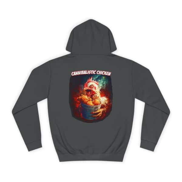Cannibalistic Chicken Unisex College Hoodie, Funny Hoodie, Unique College Apparel, Gift for Students, Quirky Graphic Sweatshirt - Image 26