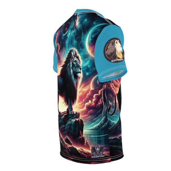 Cosmic Lion WD-D005 By Wyldesigns Unisex Cut & Sew Tee (AOP) - Image 18